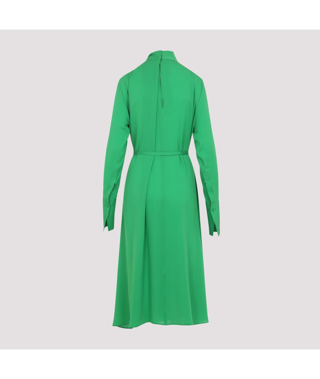 TOM FORD Зеленые шелковое повседневное платье, фото 4