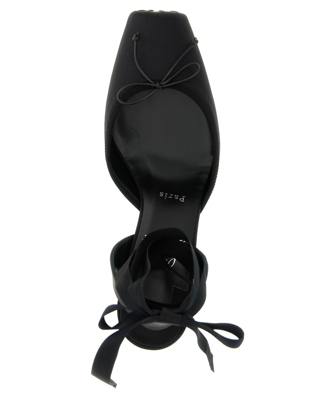 CHRISTIAN LOUBOUTIN Черные текстильные туфли, фото 4