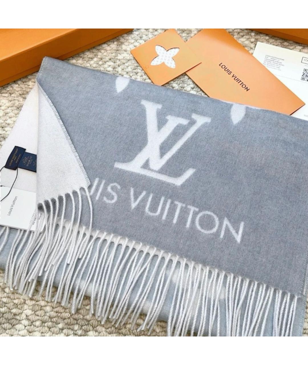 LOUIS VUITTON Бежевый шарф, фото 3