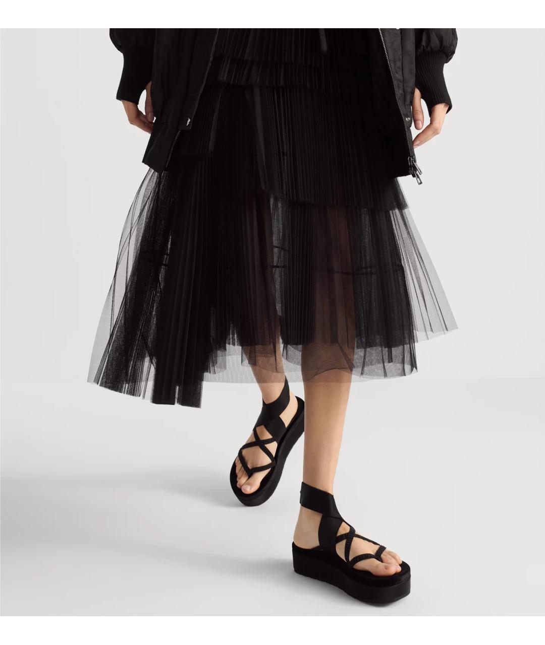 CHRISTIAN DIOR Черная юбка миди, фото 4