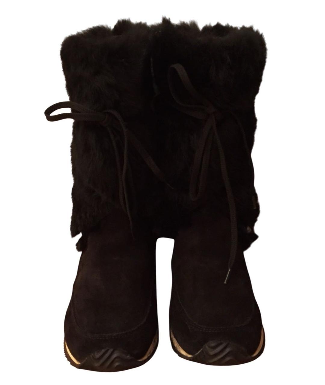 JOHN RICHMOND Черные замшевые сапоги, фото 3