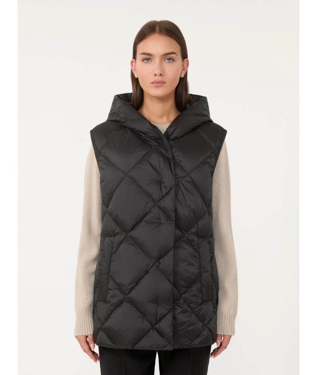 WEEKEND MAX MARA Черный полиэстеровый жилет, фото 2