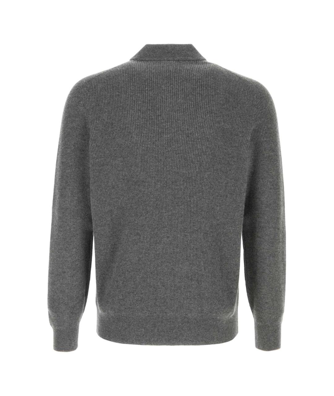 BRUNELLO CUCINELLI Серый кашемировый джемпер / свитер, фото 2