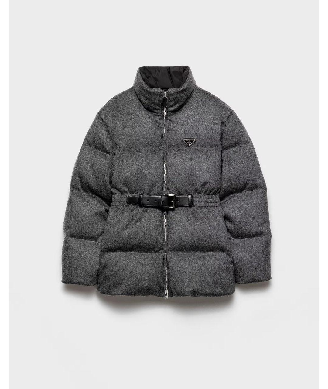 PRADA Серая шерстяная куртка, фото 6