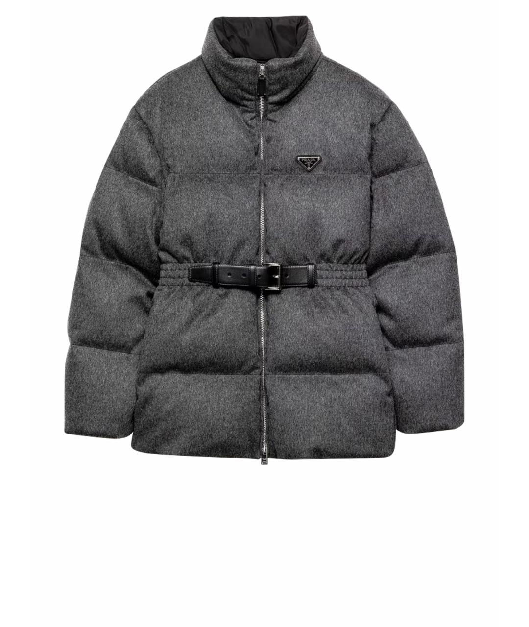 PRADA Серая шерстяная куртка, фото 1