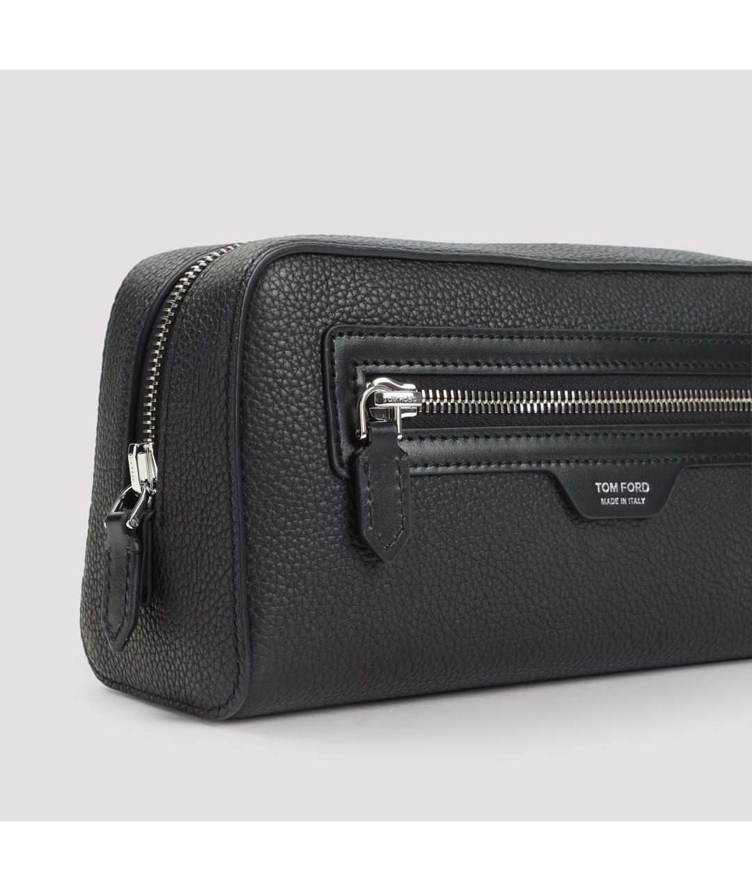 TOM FORD Черный кожаный кошелек, фото 2