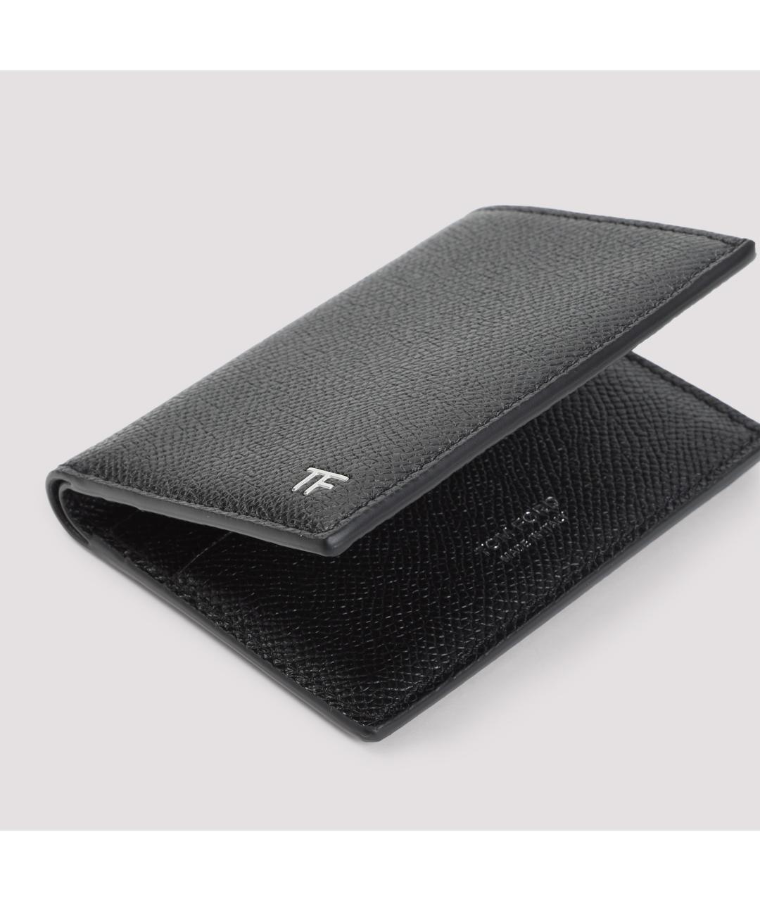 TOM FORD Черный кожаный кошелек, фото 4