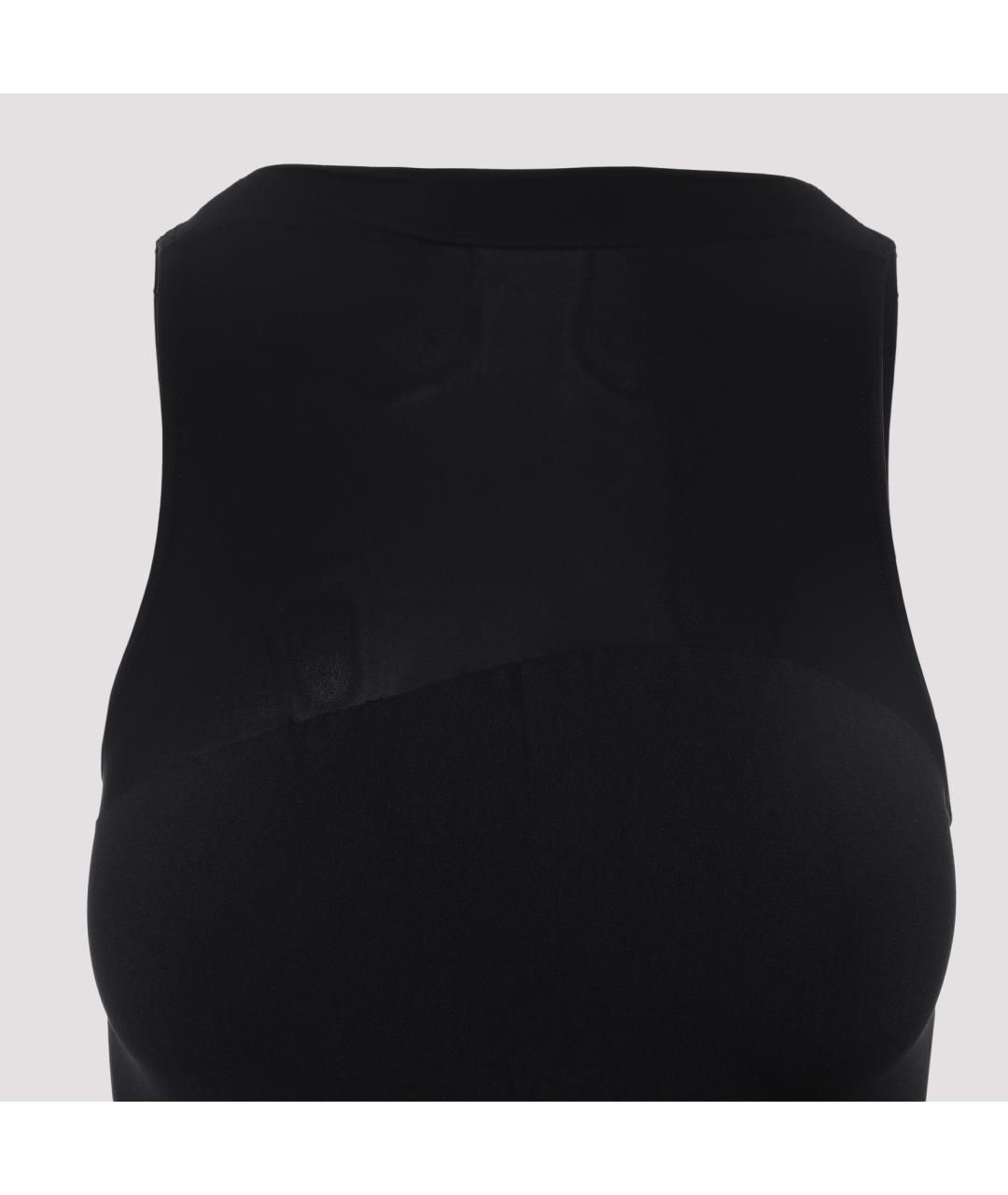 WOLFORD Черное полиамидовое платье, фото 3