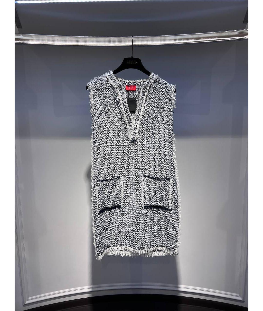 LANVIN Мульти повседневное платье, фото 3