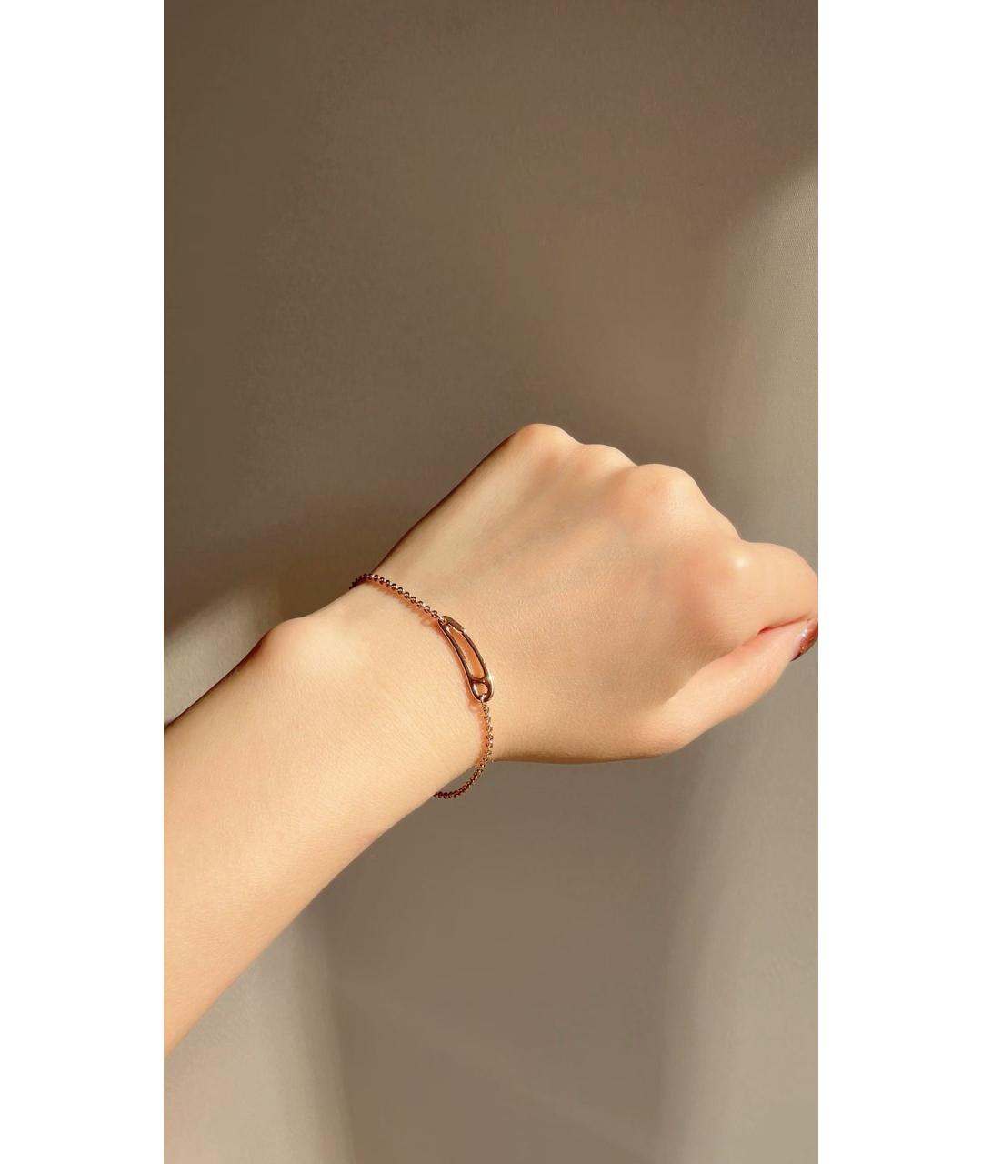 HERMES Золотой браслет из розового золота, фото 3