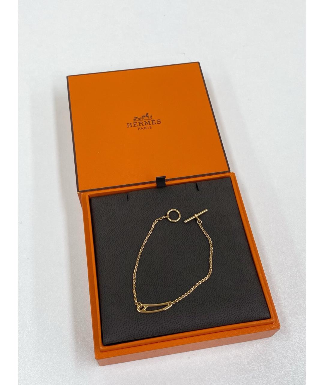 HERMES Золотой браслет из розового золота, фото 2