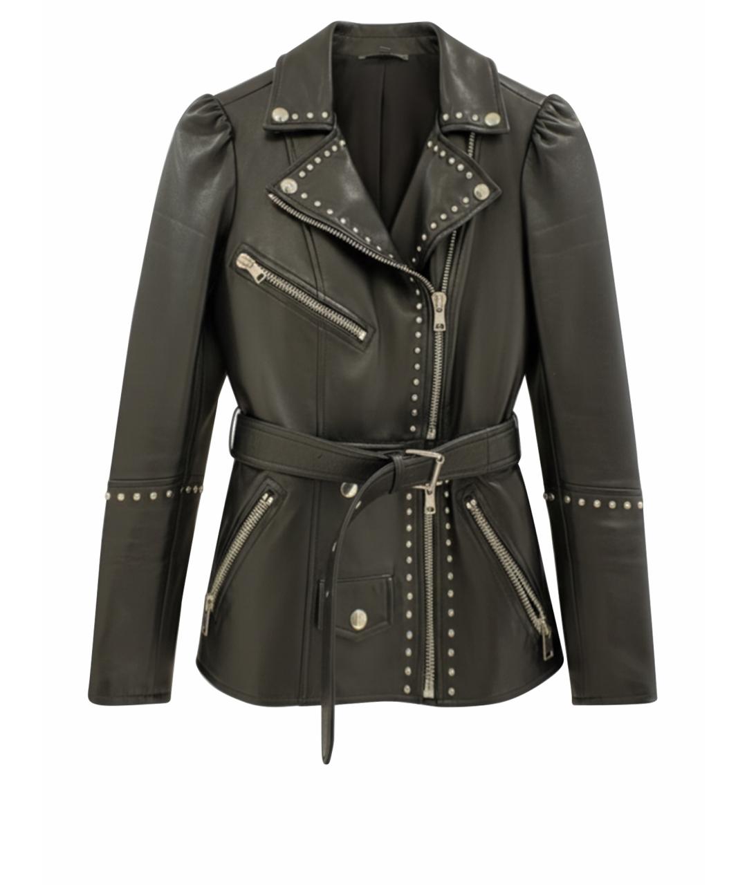 ALEXANDER MCQUEEN Черная кожаная куртка, фото 1