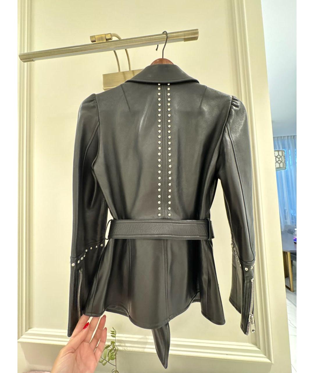 ALEXANDER MCQUEEN Черная кожаная куртка, фото 3