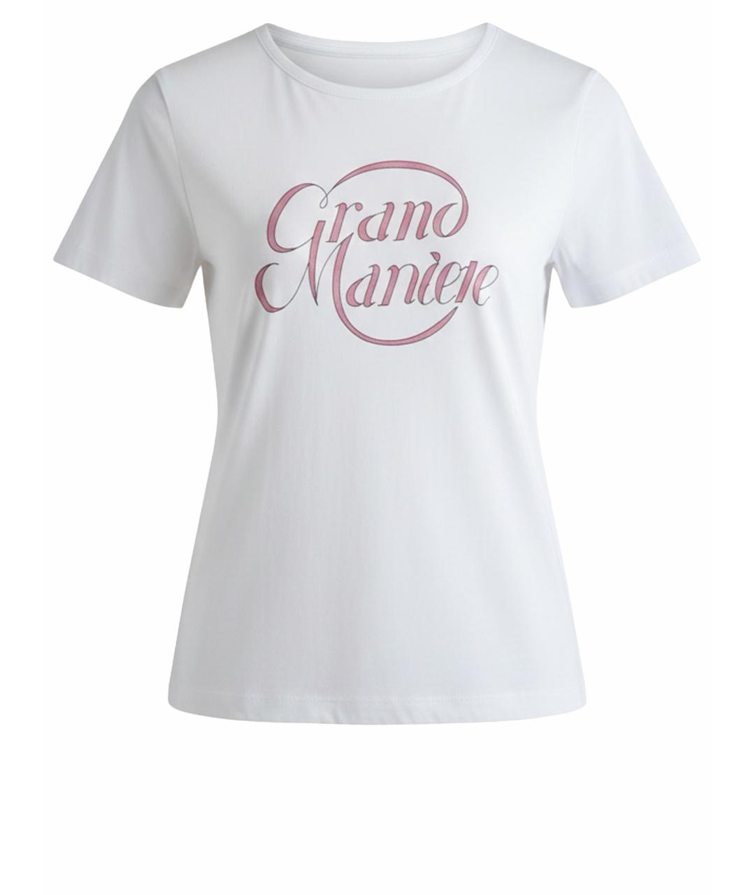 HERMES Белая хлопко-эластановая футболка, фото 1