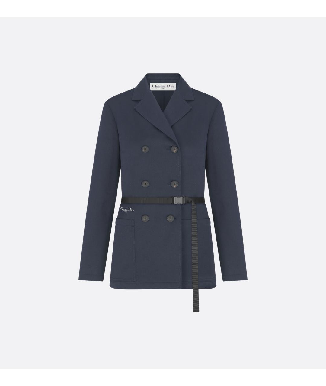CHRISTIAN DIOR Темно-синий жакет/пиджак, фото 3