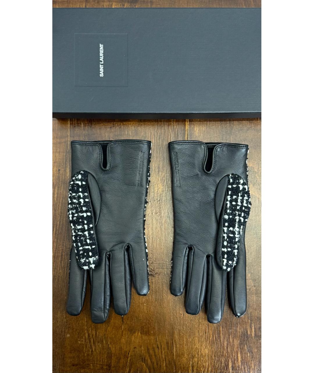 SAINT LAURENT Мульти шерстяные перчатки, фото 2