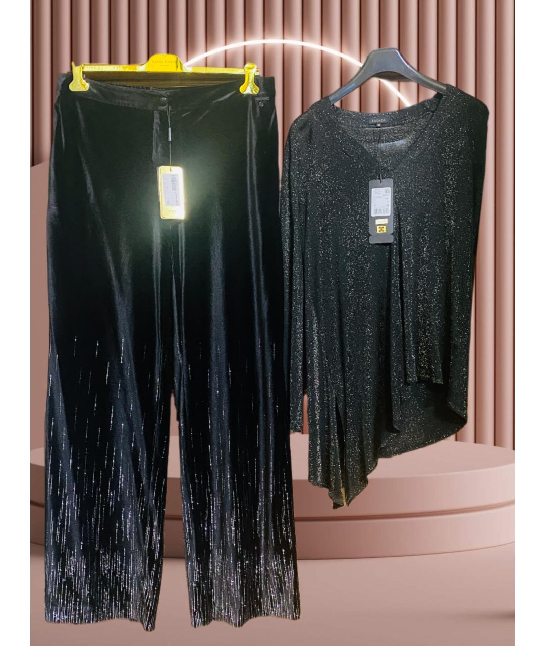 ESCADA Черный вискозный костюм с брюками, фото 10