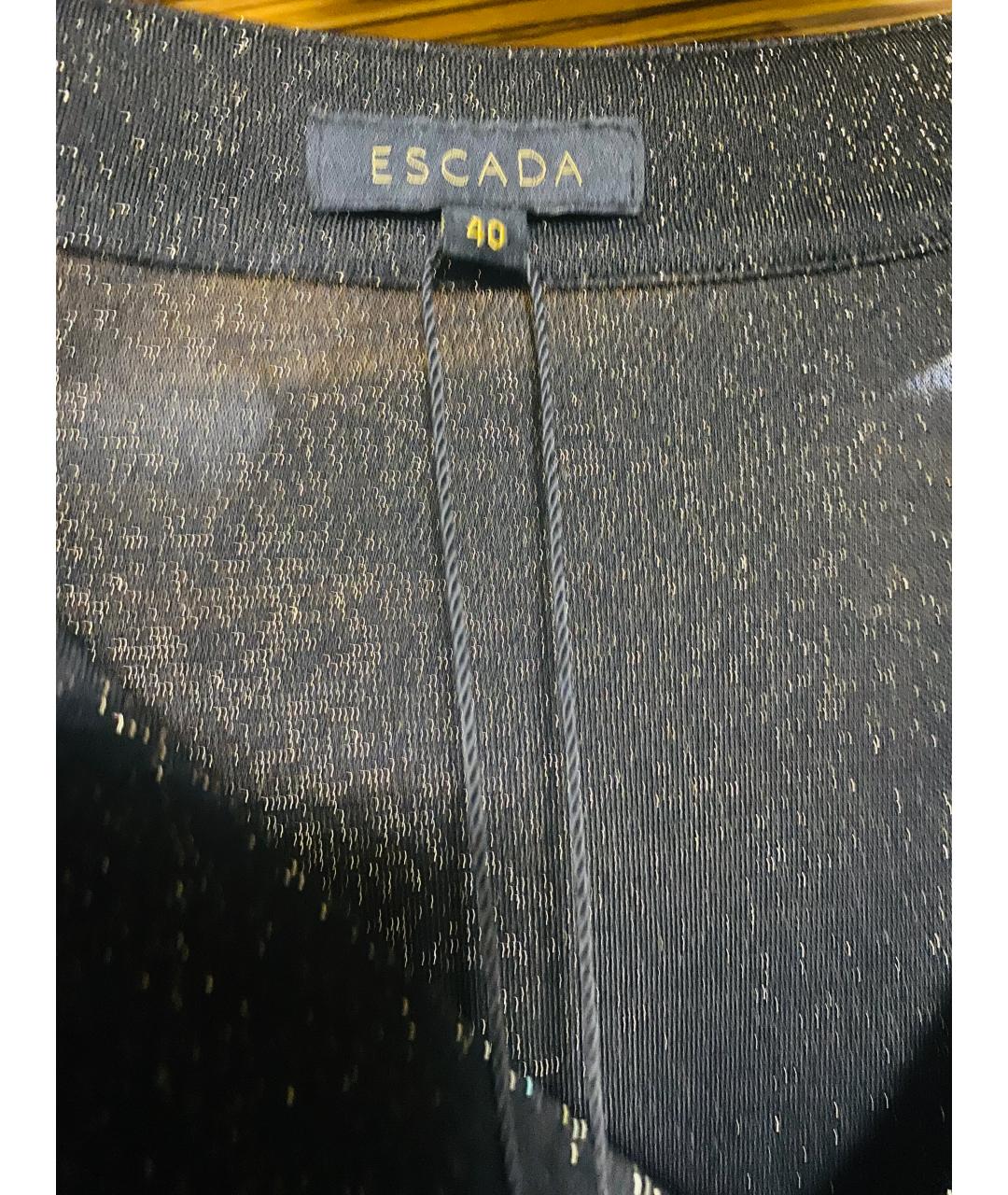 ESCADA Черный вискозный костюм с брюками, фото 7