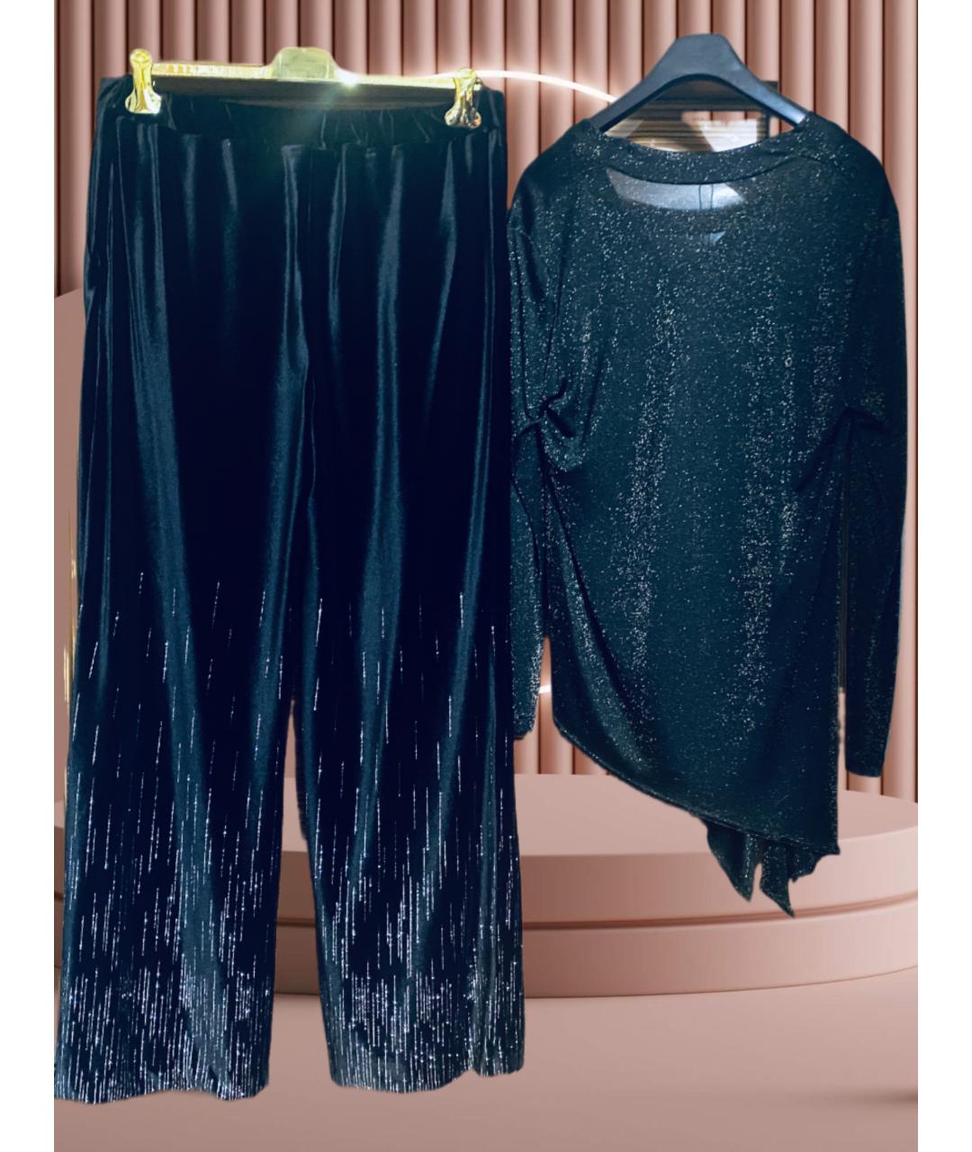 ESCADA Черный вискозный костюм с брюками, фото 2