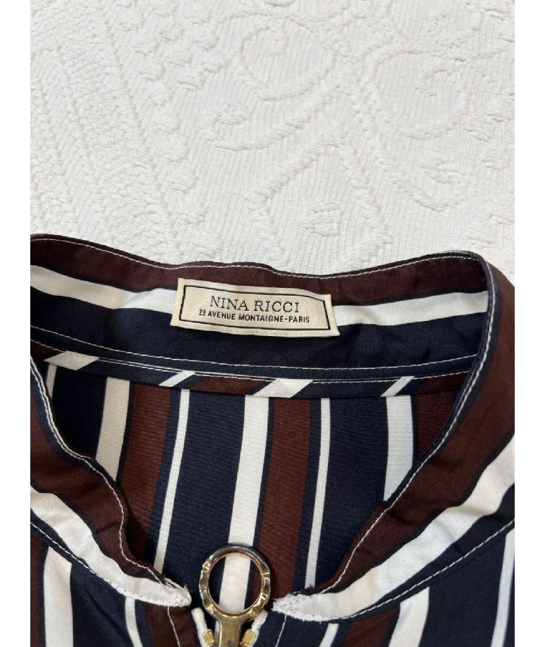 NINA RICCI Бежевое вискозное повседневное платье, фото 3