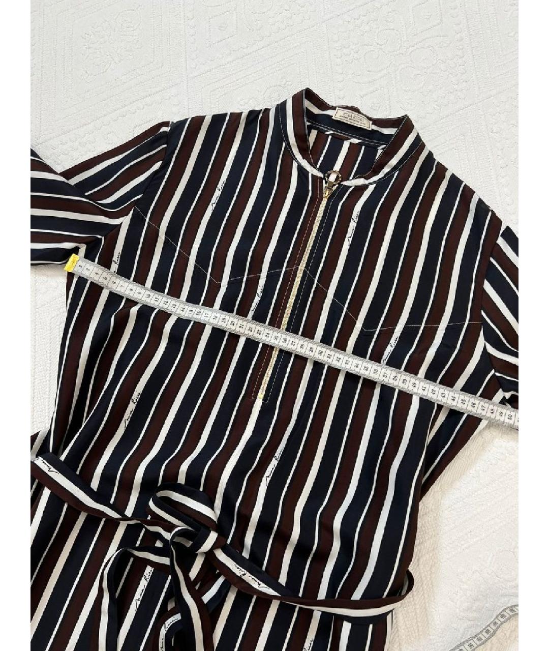 NINA RICCI Бежевое вискозное повседневное платье, фото 5