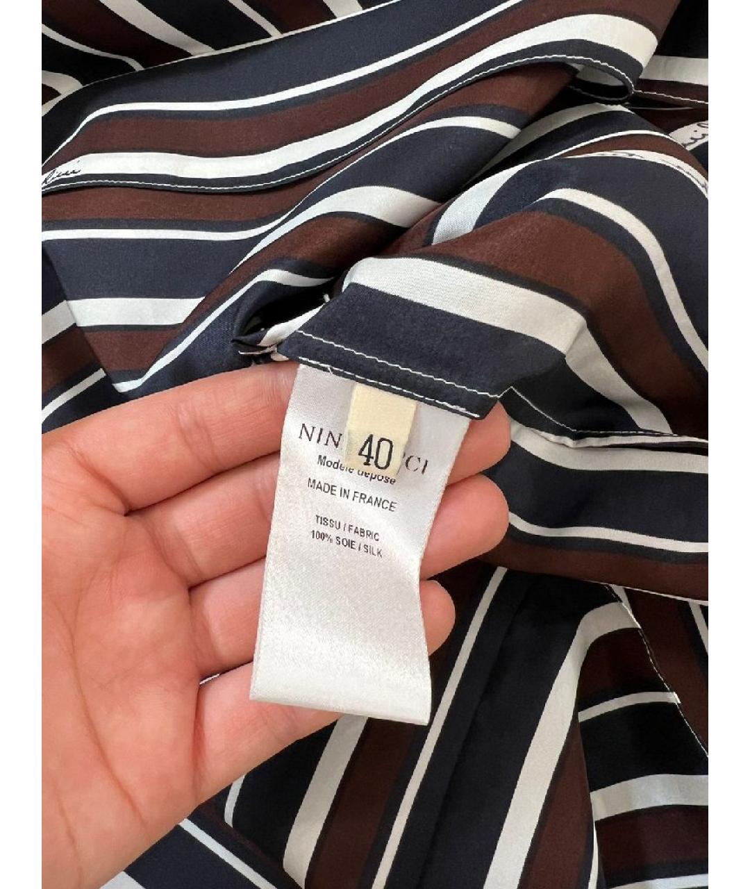 NINA RICCI Бежевое вискозное повседневное платье, фото 4