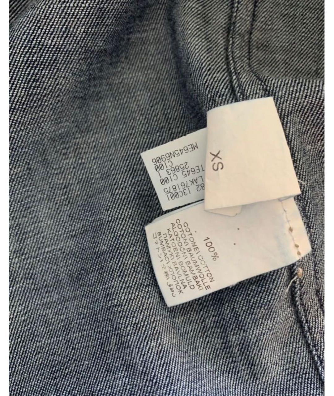 BRUNELLO CUCINELLI Темно-синяя деним рубашка, фото 5