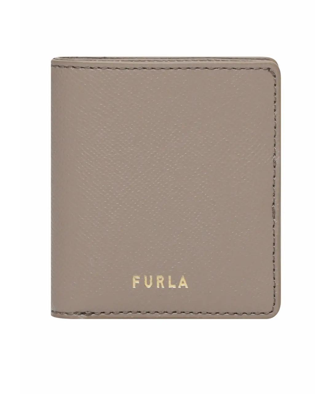 FURLA Серый кожаный кошелек, фото 1
