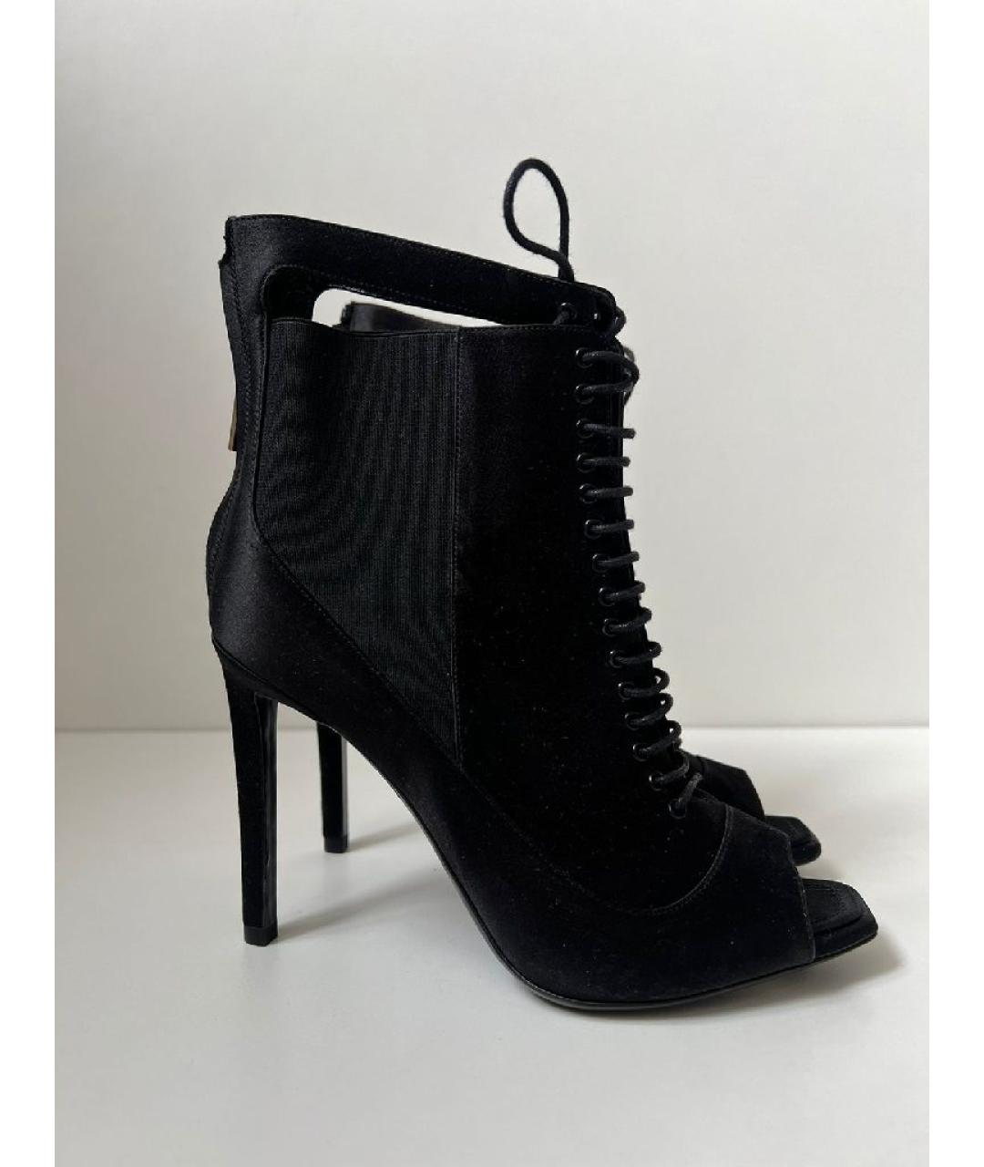 CHRISTIAN DIOR Черные текстильные босоножки, фото 9