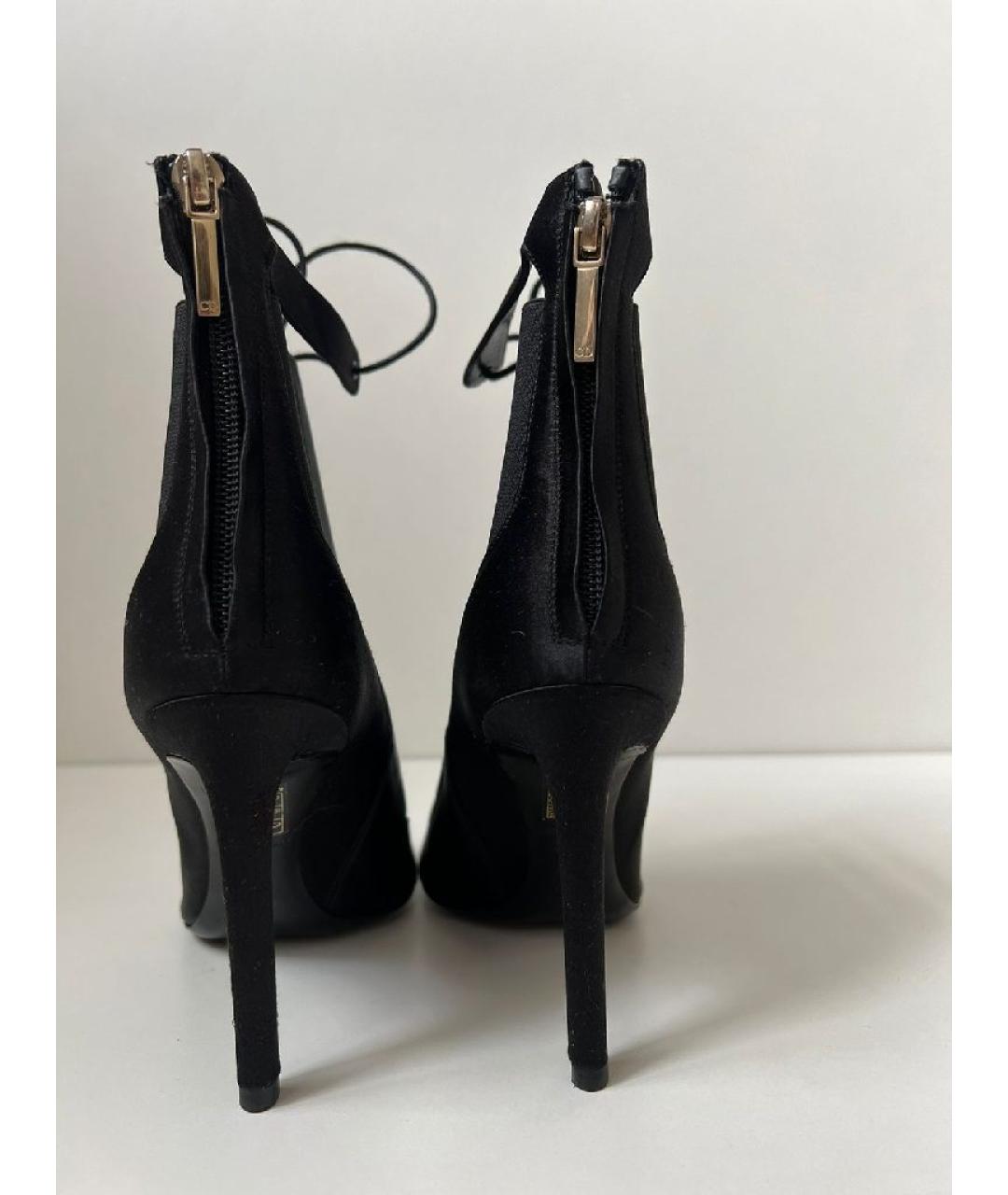 CHRISTIAN DIOR Черные текстильные босоножки, фото 3