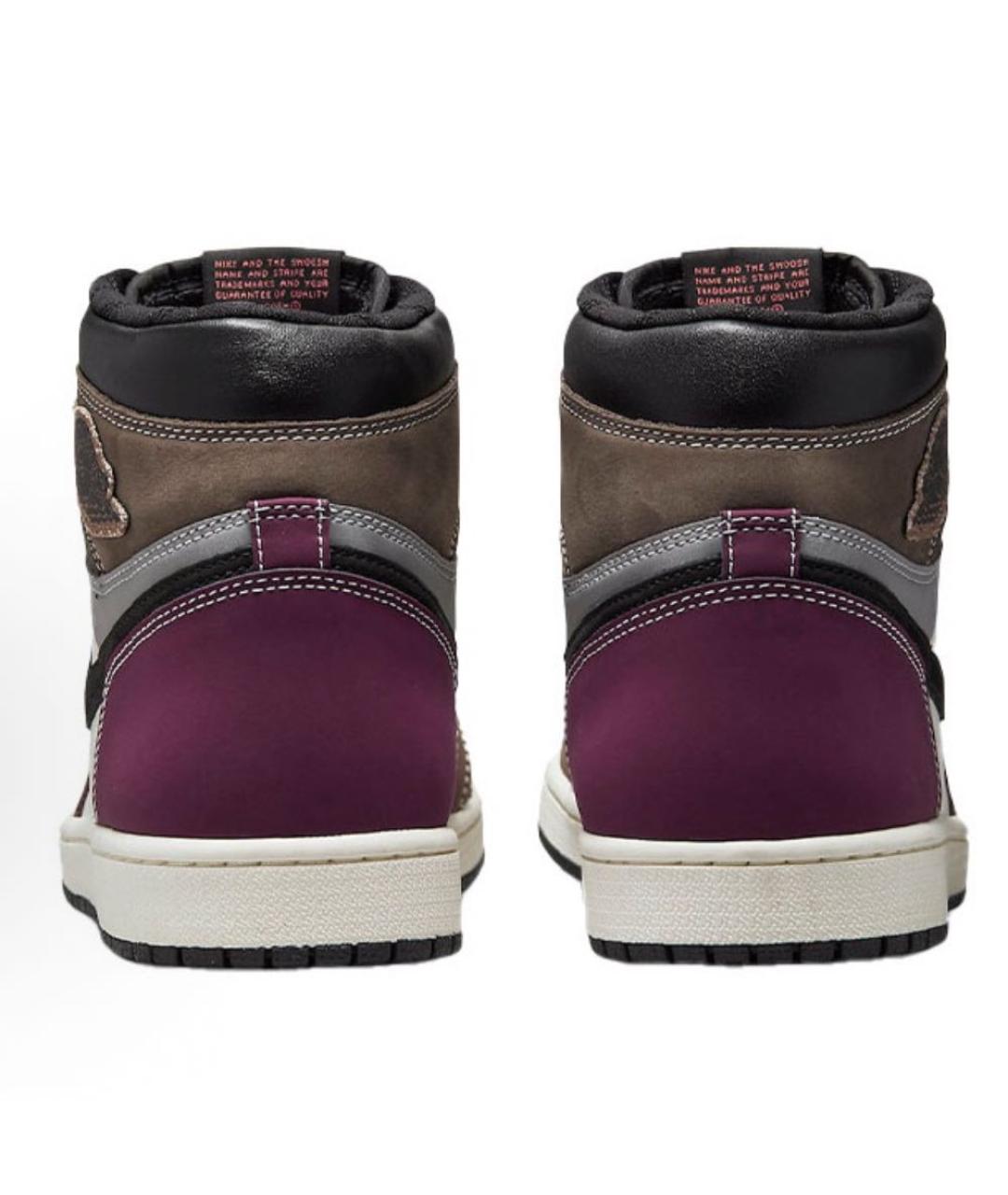 JORDAN Мульти кожаные высокие кроссовки / кеды, фото 4