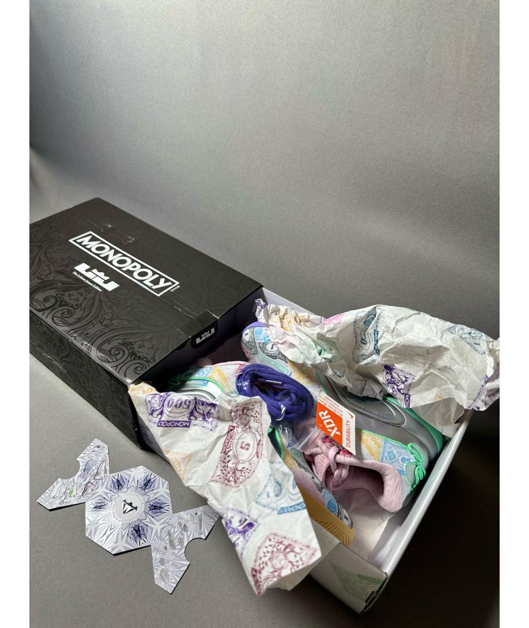 NIKE Мульти кожаные высокие кроссовки / кеды, фото 4