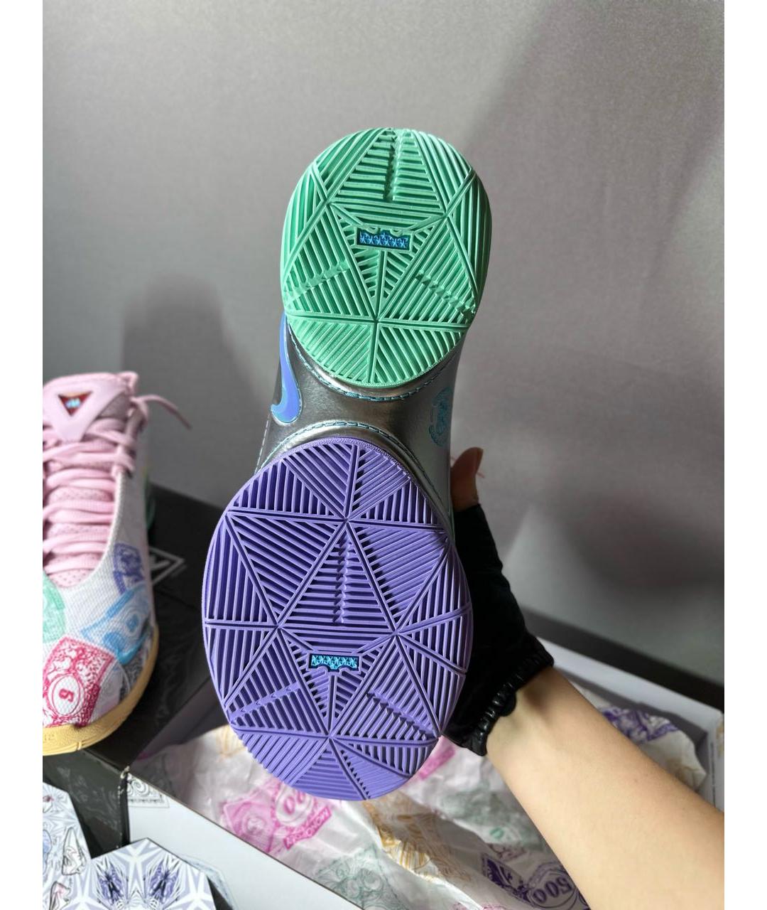 NIKE Мульти кожаные высокие кроссовки / кеды, фото 3