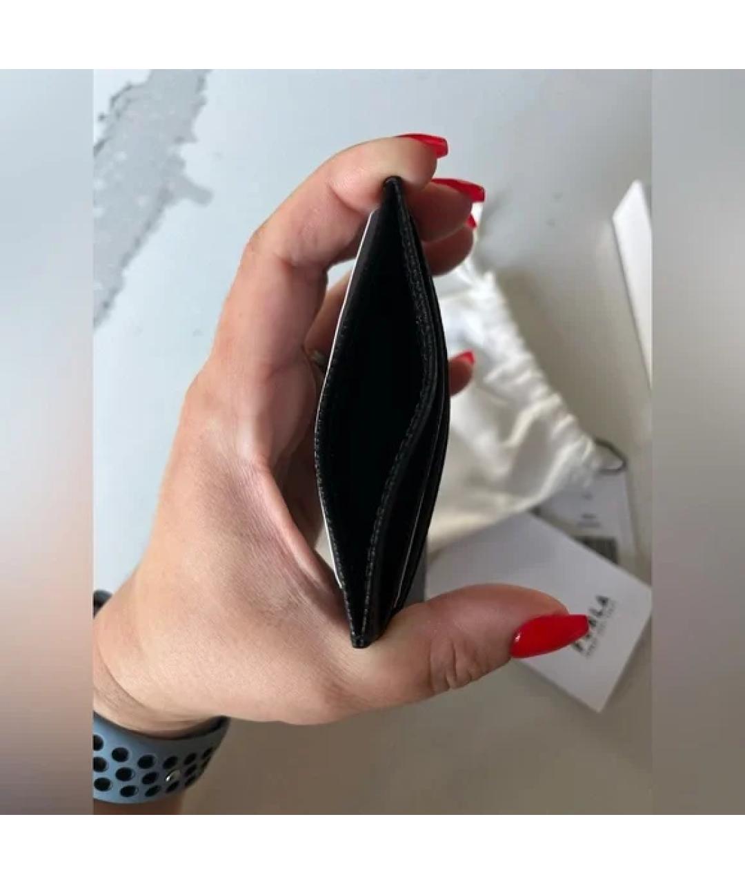 FURLA Черный кожаный кардхолдер, фото 4