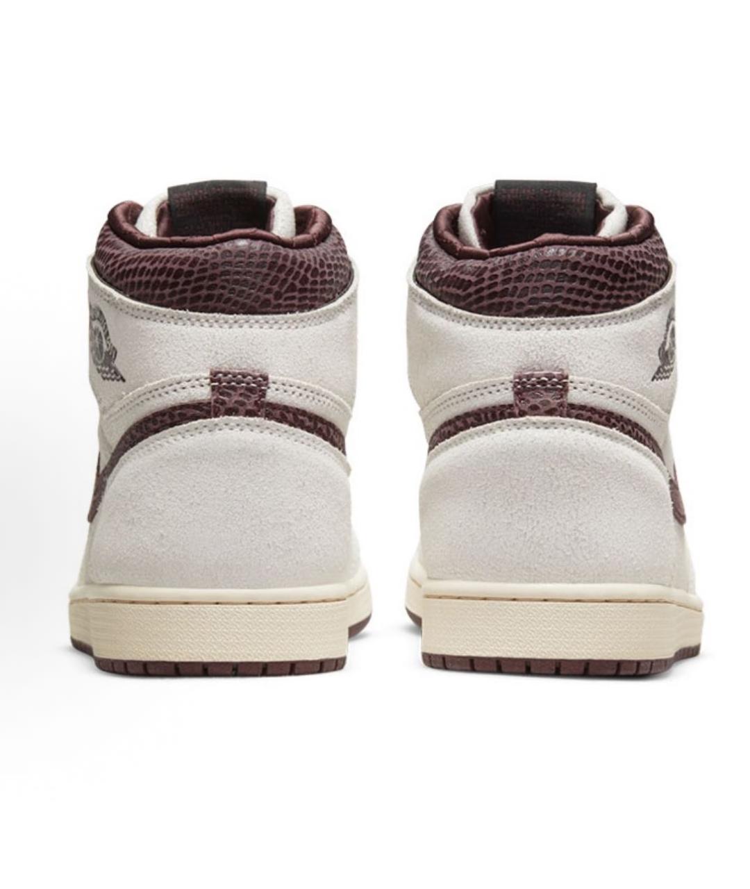 JORDAN Белые кожаные высокие кроссовки / кеды, фото 3