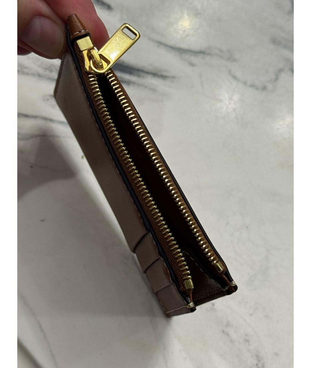 CELINE Коричневый кожаный кардхолдер, фото 4