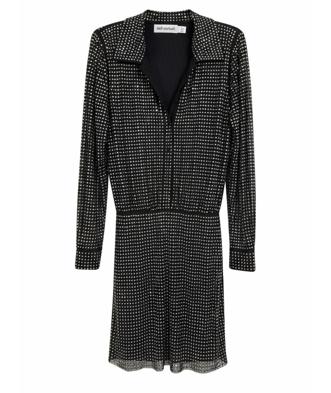 SELF-PORTRAIT Черное коктейльное платье, фото 1