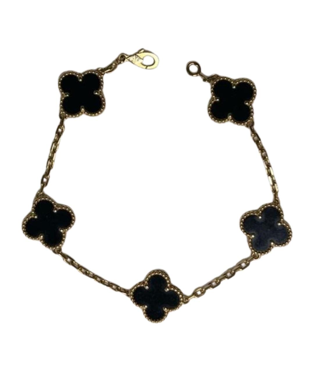 VAN CLEEF & ARPELS Черный браслет из белого золота, фото 1