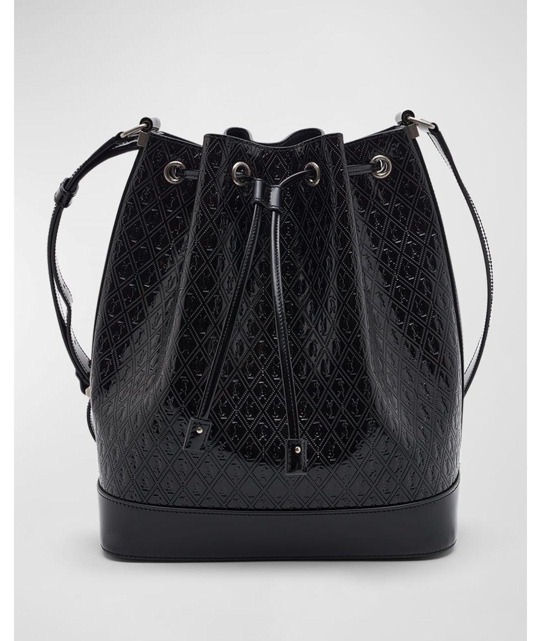 SAINT LAURENT Черная сумка тоут из лакированной кожи, фото 9