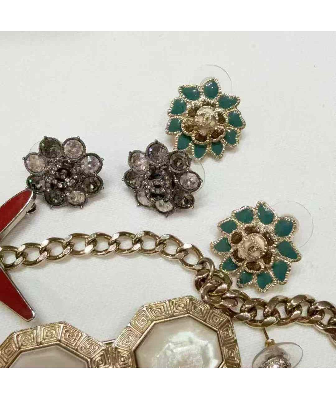 CHANEL Серебряные металлические серьги, фото 5