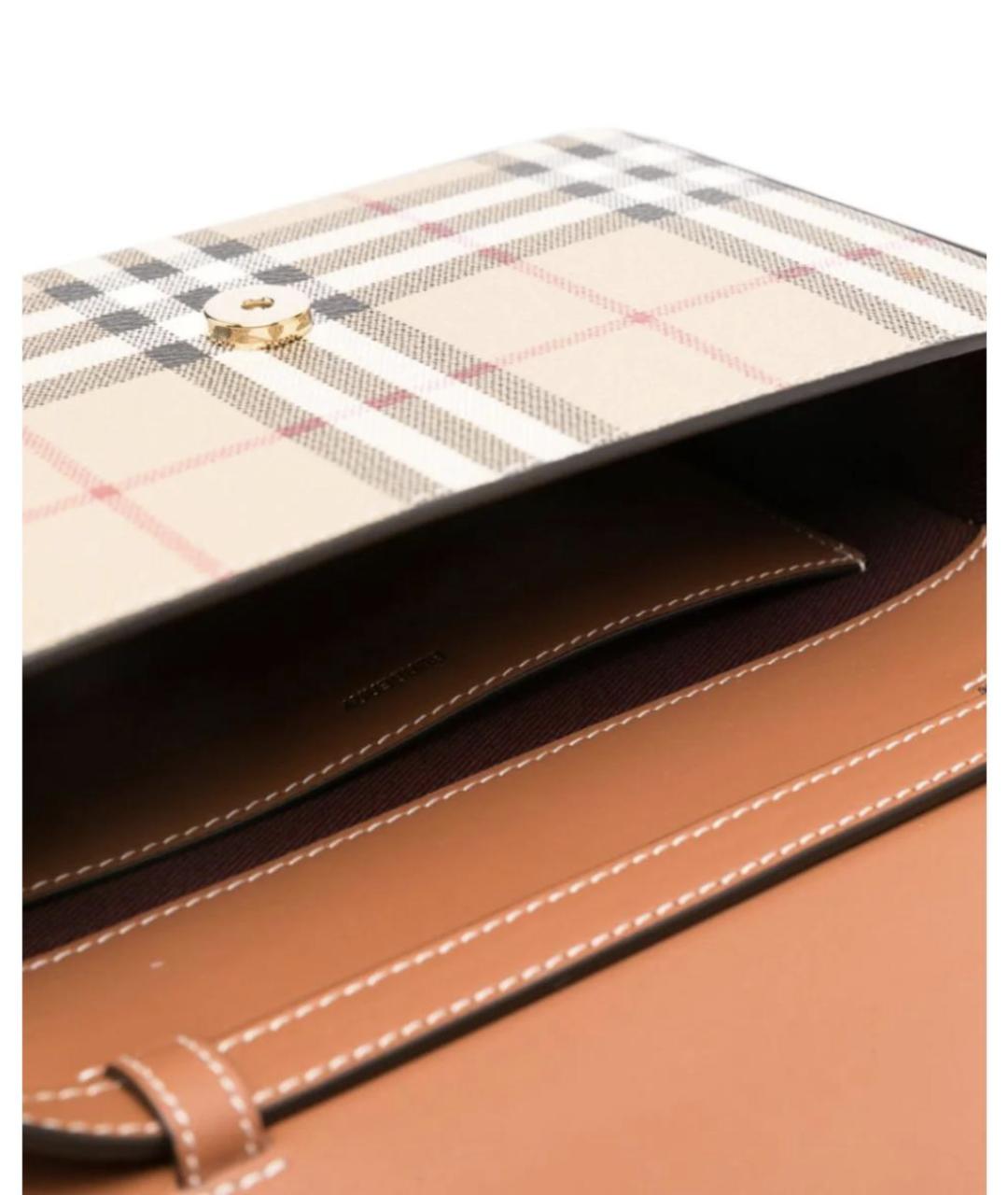 BURBERRY Бежевая сумка через плечо, фото 5
