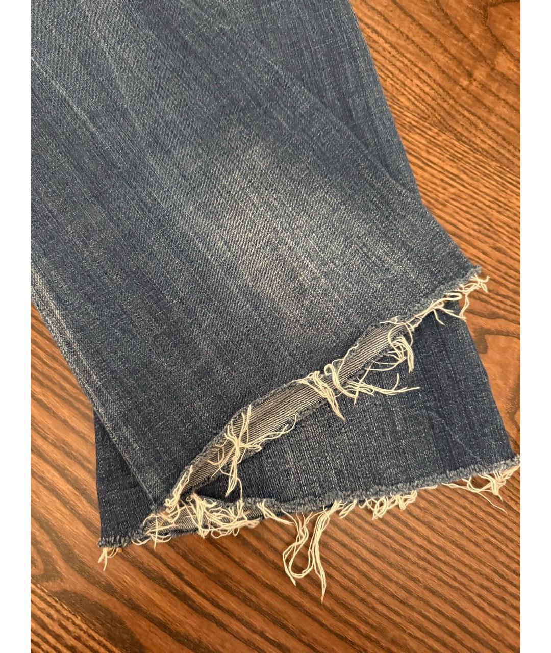 DSQUARED2 Синие хлопко-эластановые джинсы клеш, фото 6