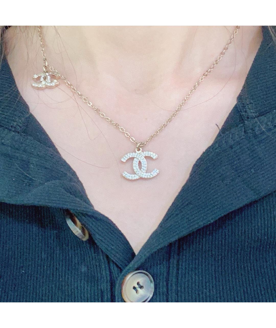 CHANEL Золотая металлическая подвеска, фото 6