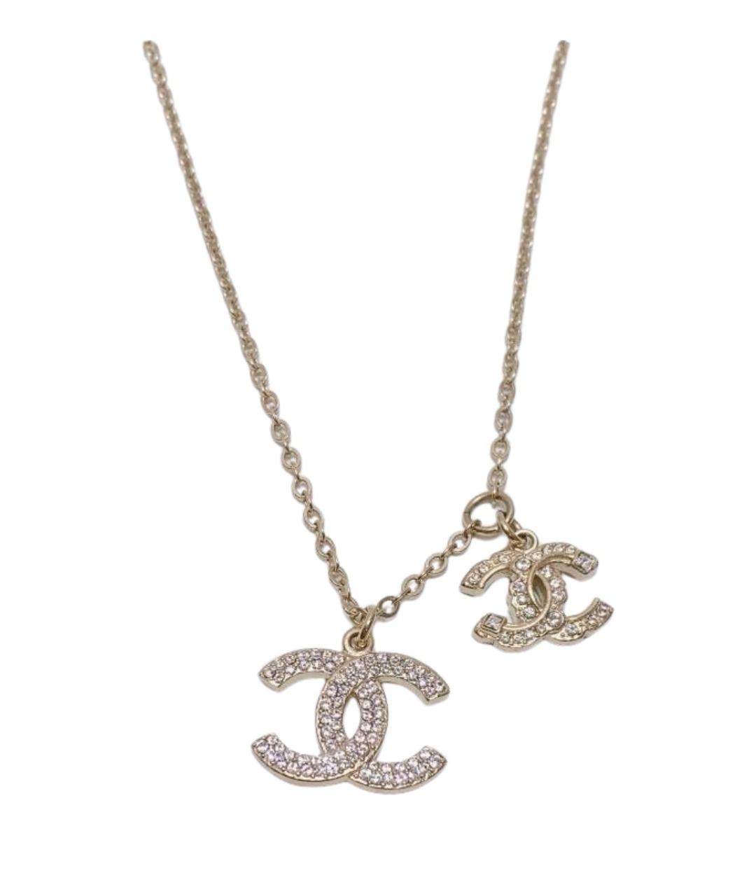 CHANEL Золотая металлическая подвеска, фото 1