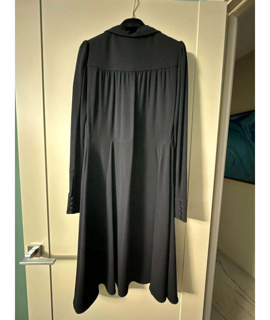 VALENTINO Черное вискозное платье, фото 2