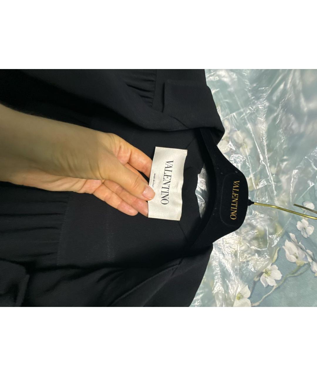 VALENTINO Черное вискозное платье, фото 6