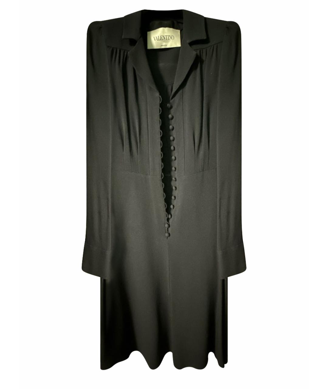 VALENTINO Черное вискозное платье, фото 1