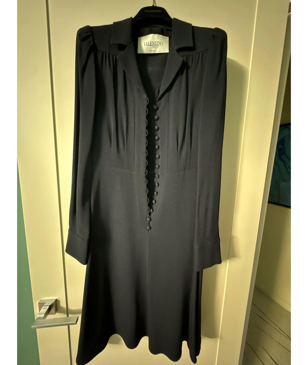 VALENTINO Черное вискозное платье, фото 8
