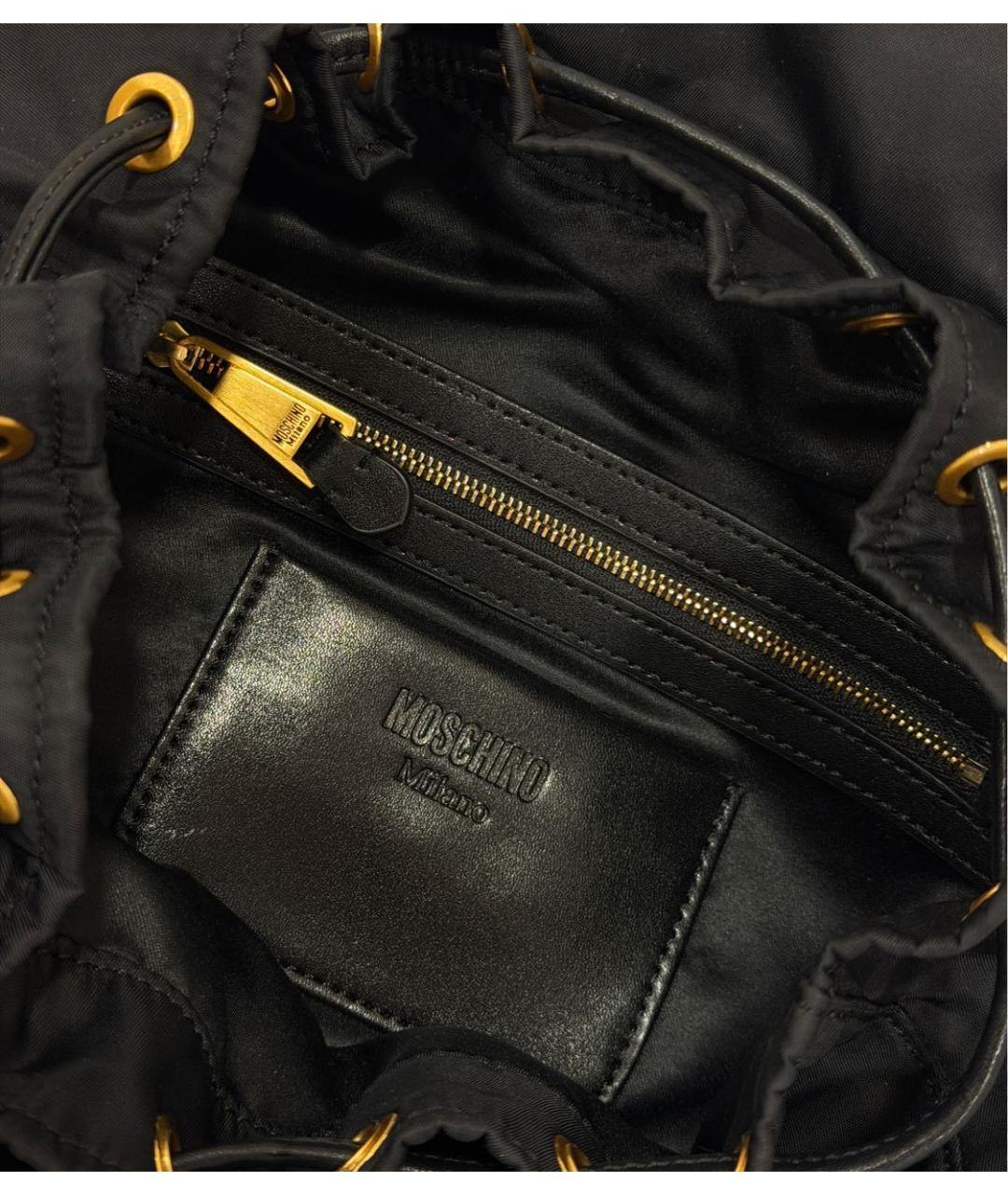 MOSCHINO Черный рюкзак, фото 4