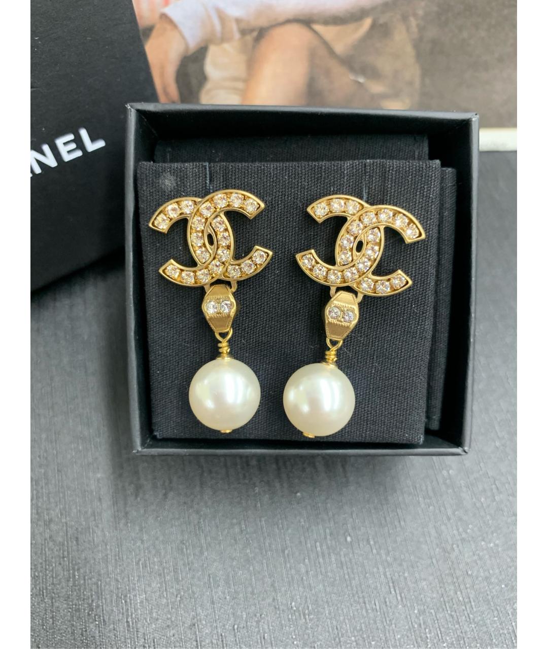 CHANEL Золотые серьги из розового золота, фото 3